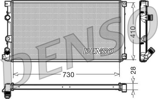Denso DRM23090 - Radiators, Motora dzesēšanas sistēma ps1.lv