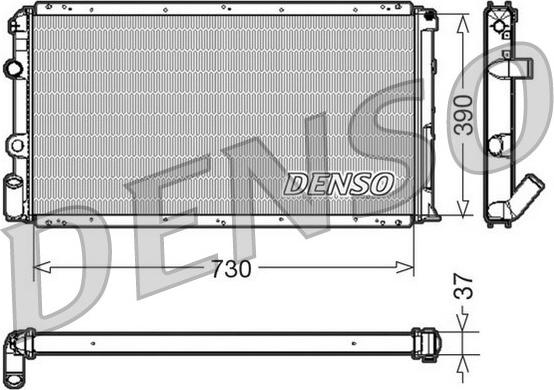 Denso DRM23091 - Radiators, Motora dzesēšanas sistēma ps1.lv