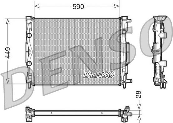 Denso DRM23056 - Radiators, Motora dzesēšanas sistēma ps1.lv