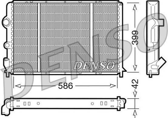 Denso DRM23051 - Radiators, Motora dzesēšanas sistēma ps1.lv