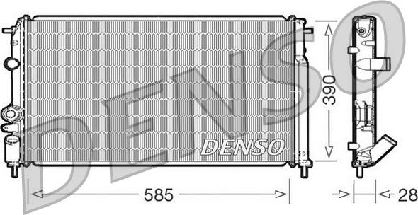 Denso DRM23052 - Radiators, Motora dzesēšanas sistēma ps1.lv