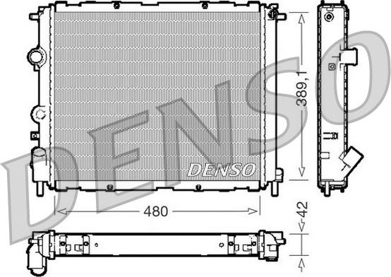 Denso DRM23009 - Radiators, Motora dzesēšanas sistēma ps1.lv