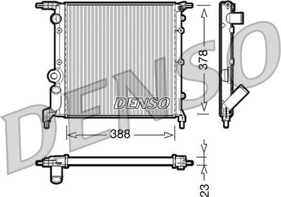 Denso DRM23006 - Radiators, Motora dzesēšanas sistēma ps1.lv