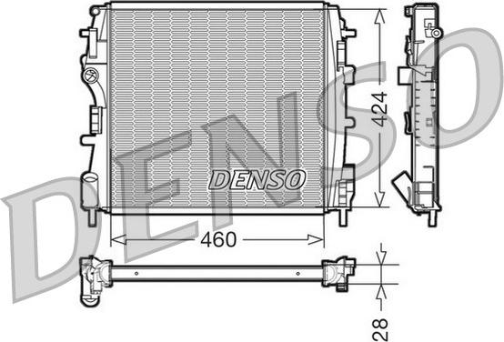 Denso DRM23019 - Radiators, Motora dzesēšanas sistēma ps1.lv