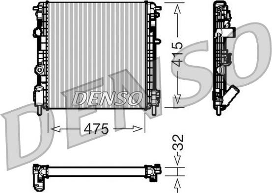 Denso DRM23014 - Radiators, Motora dzesēšanas sistēma ps1.lv