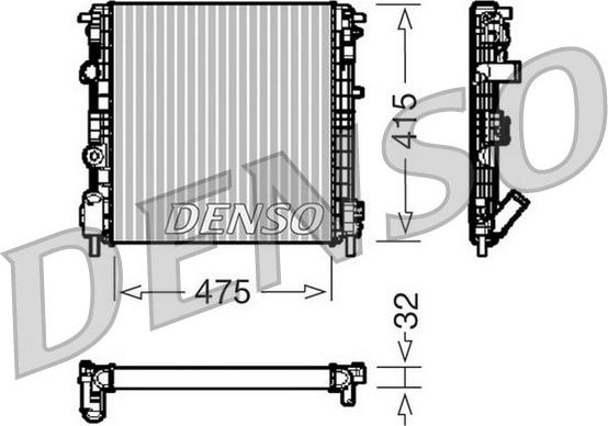 Denso DRM23015 - Radiators, Motora dzesēšanas sistēma ps1.lv