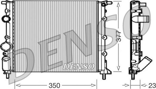 Denso DRM23010 - Radiators, Motora dzesēšanas sistēma ps1.lv