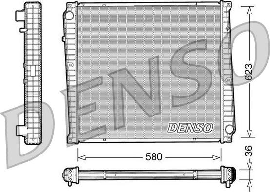 Denso DRM23017 - Radiators, Motora dzesēšanas sistēma ps1.lv