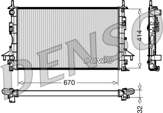 Denso DRM23084 - Radiators, Motora dzesēšanas sistēma ps1.lv