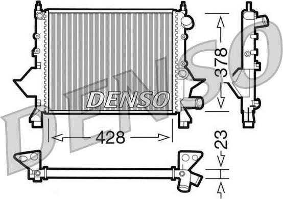 Denso DRM23081 - Radiators, Motora dzesēšanas sistēma ps1.lv