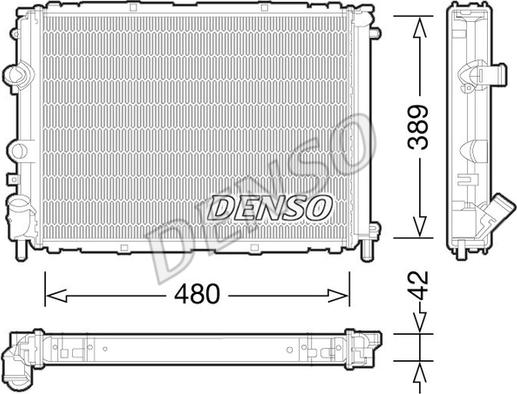 Denso DRM23033 - Radiators, Motora dzesēšanas sistēma ps1.lv