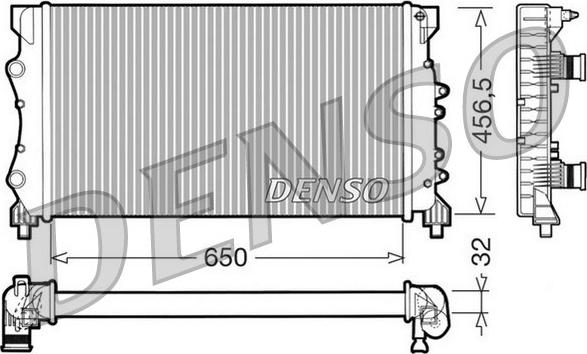 Denso DRM23024 - Radiators, Motora dzesēšanas sistēma ps1.lv