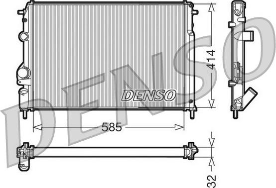 Denso DRM23110 - Radiators, Motora dzesēšanas sistēma ps1.lv