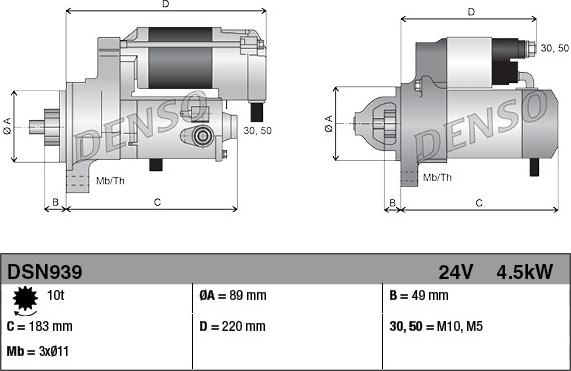 Denso DSN939 - Starteris ps1.lv