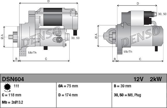 Denso DSN604 - Starteris ps1.lv