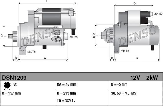 Denso DSN1209 - Starteris ps1.lv