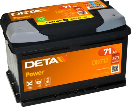 DETA DB712 - Startera akumulatoru baterija ps1.lv