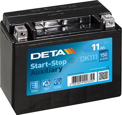 DETA DK111 - Startera akumulatoru baterija ps1.lv