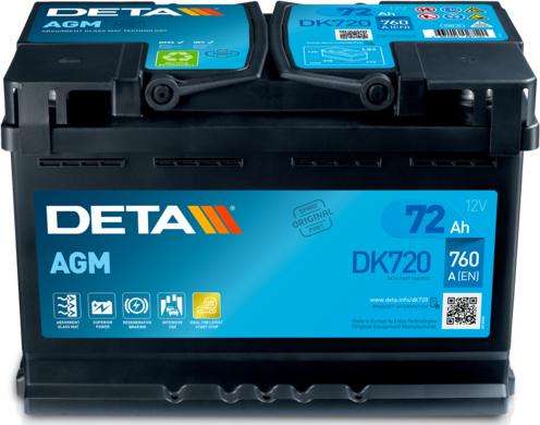 DETA DK720 - Startera akumulatoru baterija ps1.lv