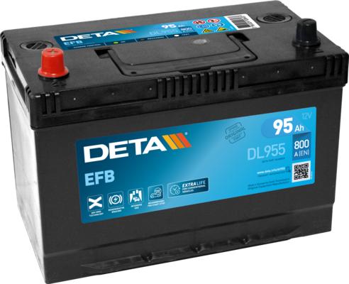 DETA DL955 - Startera akumulatoru baterija ps1.lv