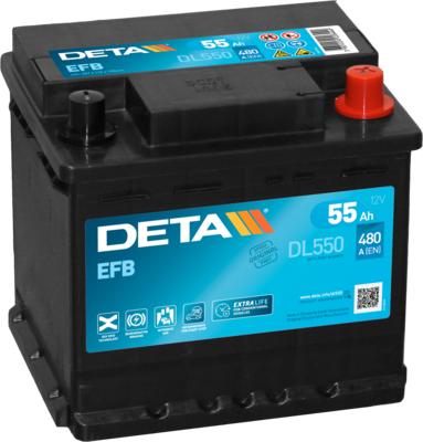 DETA DL550 - Startera akumulatoru baterija ps1.lv