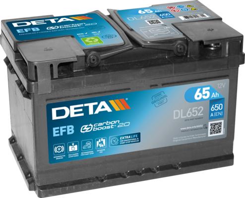 DETA DL652 - Startera akumulatoru baterija ps1.lv