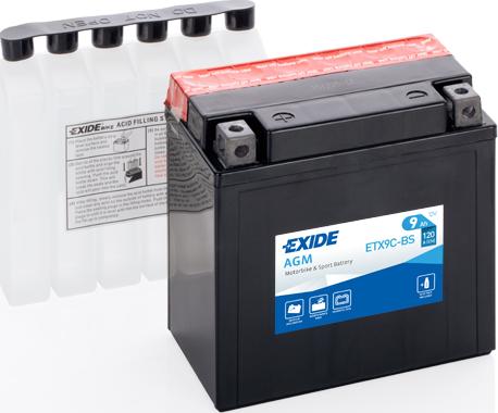 DETA ETX9C-BS - Startera akumulatoru baterija ps1.lv