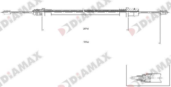 Diamax AA3034 - Trose, Stāvbremžu sistēma ps1.lv