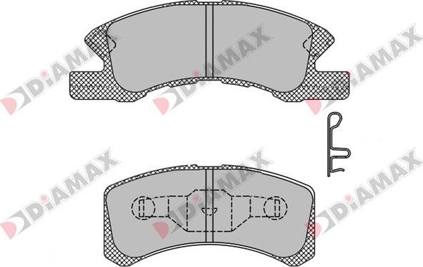 Diamax N09445 - Bremžu uzliku kompl., Disku bremzes ps1.lv