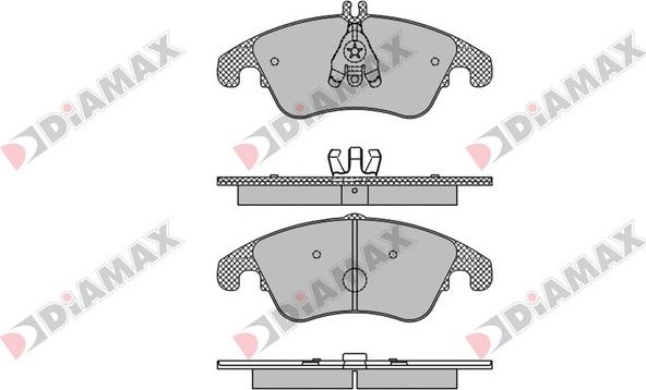 Diamax N09441 - Bremžu uzliku kompl., Disku bremzes ps1.lv