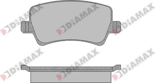 Diamax N09458 - Bremžu uzliku kompl., Disku bremzes ps1.lv