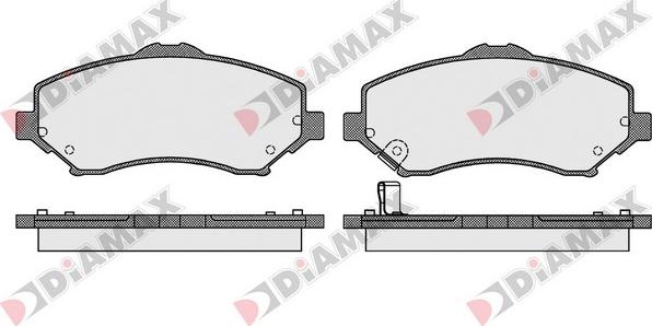 Diamax N09486 - Bremžu uzliku kompl., Disku bremzes ps1.lv