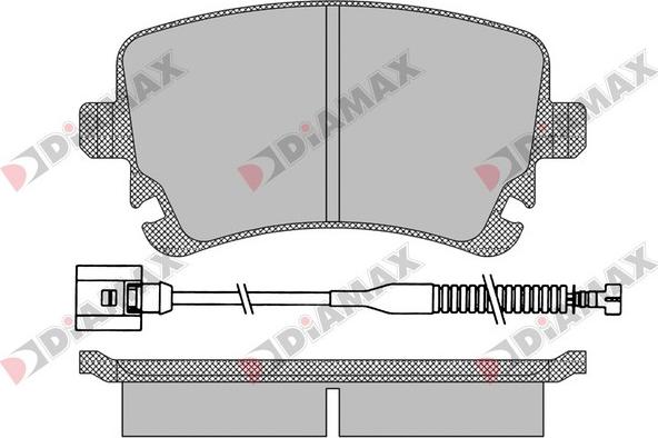 Diamax N09436A - Bremžu uzliku kompl., Disku bremzes ps1.lv