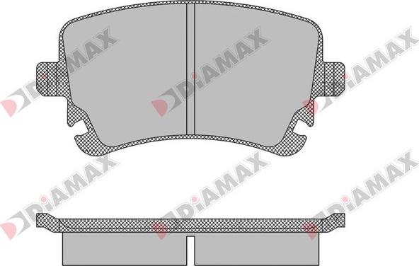 Diamax N09436 - Bremžu uzliku kompl., Disku bremzes ps1.lv