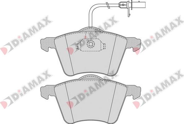 Diamax N09549 - Bremžu uzliku kompl., Disku bremzes ps1.lv