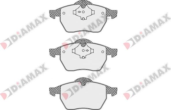 Diamax N09558 - Bremžu uzliku kompl., Disku bremzes ps1.lv