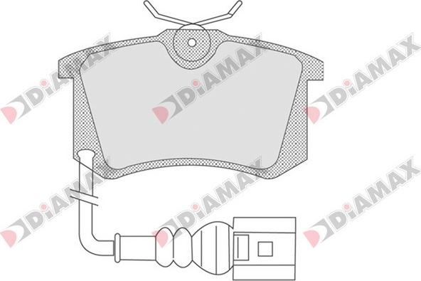 Diamax N09553 - Bremžu uzliku kompl., Disku bremzes ps1.lv