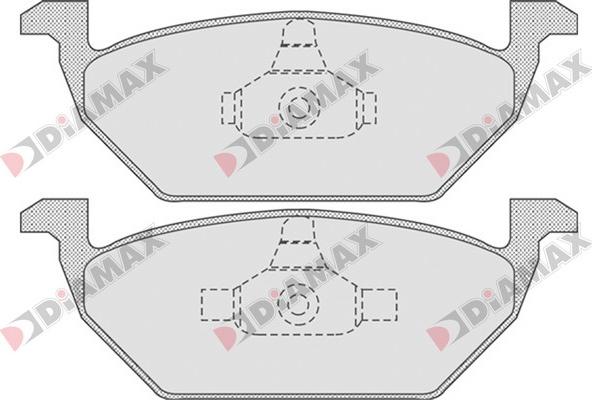 Diamax N09557 - Bremžu uzliku kompl., Disku bremzes ps1.lv