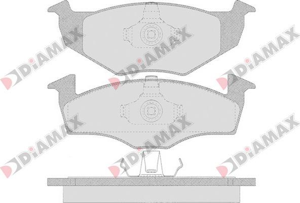 Diamax N09560 - Bremžu uzliku kompl., Disku bremzes ps1.lv