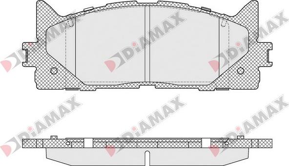 Diamax N09587 - Bremžu uzliku kompl., Disku bremzes ps1.lv