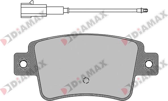 Diamax N09539 - Bremžu uzliku kompl., Disku bremzes ps1.lv