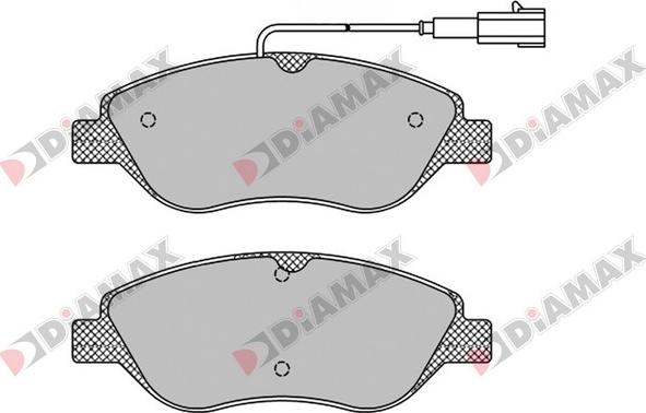 Diamax N09529 - Bremžu uzliku kompl., Disku bremzes ps1.lv