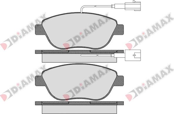 Diamax N09528 - Bremžu uzliku kompl., Disku bremzes ps1.lv