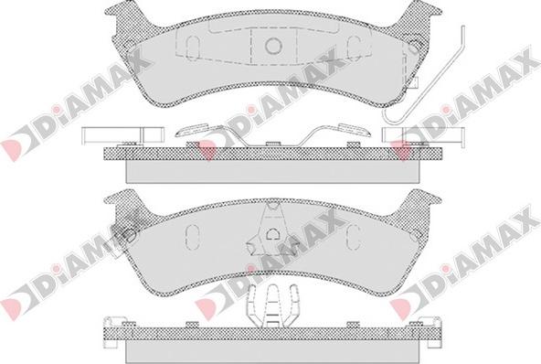 Diamax N09647 - Bremžu uzliku kompl., Disku bremzes ps1.lv