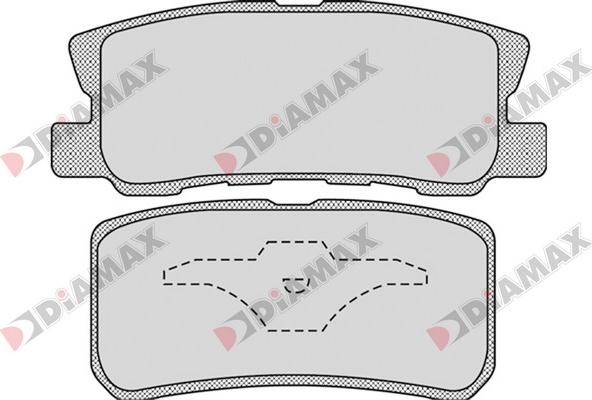 Diamax N09652 - Bremžu uzliku kompl., Disku bremzes ps1.lv