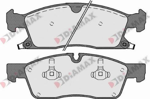 Diamax N09661 - Bremžu uzliku kompl., Disku bremzes ps1.lv