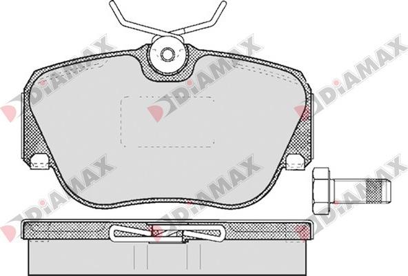 Diamax N09619 - Bremžu uzliku kompl., Disku bremzes ps1.lv