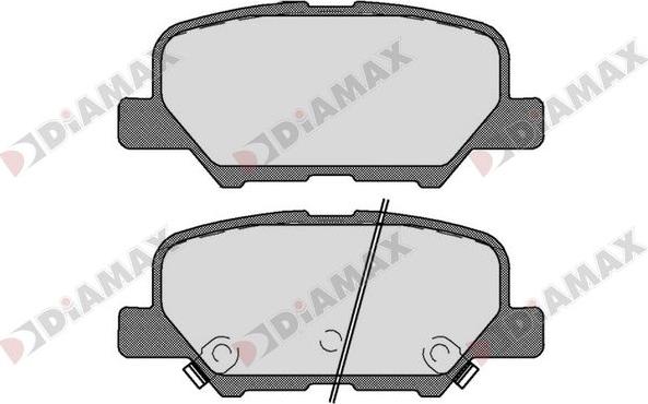 Diamax N09685 - Bremžu uzliku kompl., Disku bremzes ps1.lv