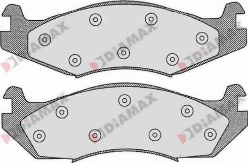 Diamax N09638 - Bremžu uzliku kompl., Disku bremzes ps1.lv