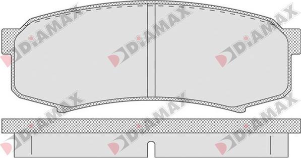 Diamax N09624 - Bremžu uzliku kompl., Disku bremzes ps1.lv